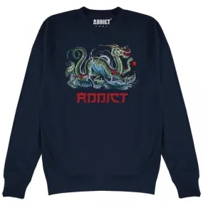 Addict Unisex Adult Azure Ink Sweatshirt