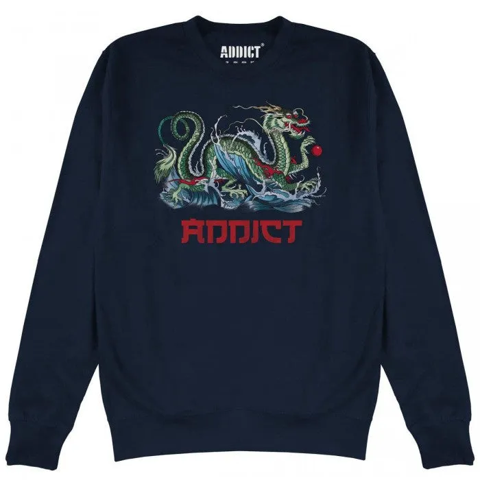 Addict Unisex Adult Azure Ink Sweatshirt