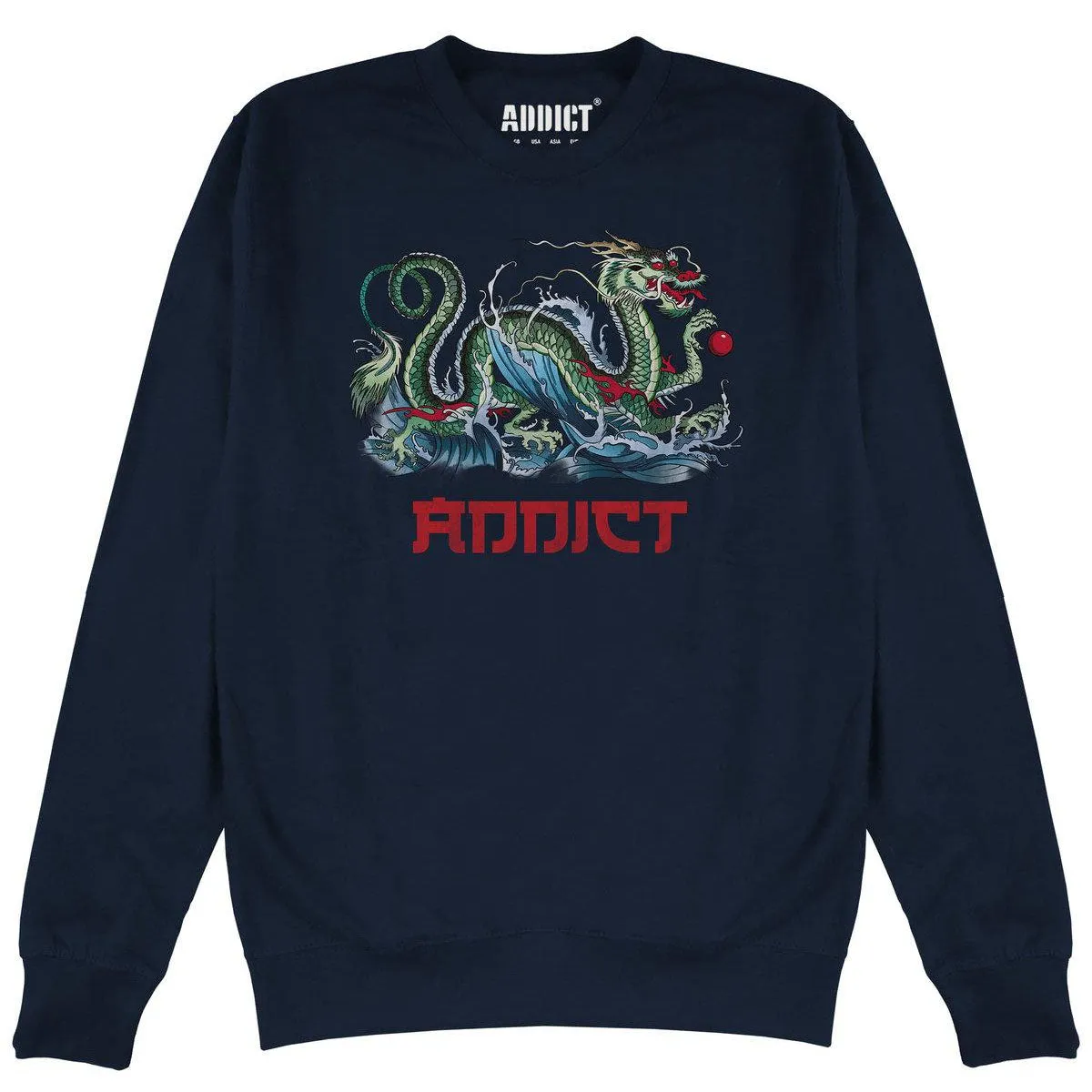 Addict Unisex Adult Azure Ink Sweatshirt