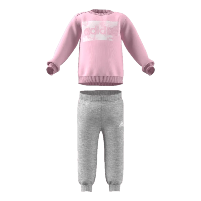 Adidas Essentials Sweatshirt And Pants Clear Pink