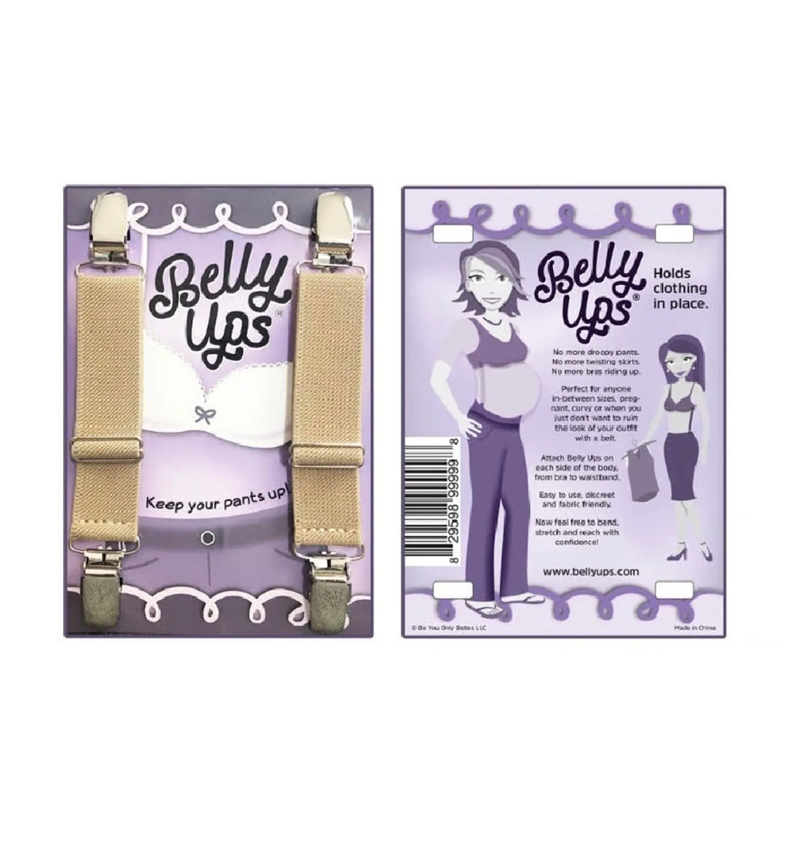 Belly Ups The Original Maternity Suspenders (BUP) - Nude