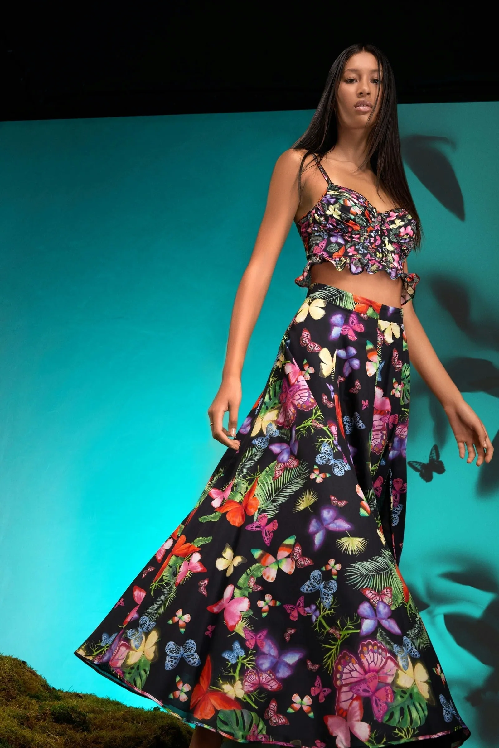 Charo Ruiz Long Skirt Tana