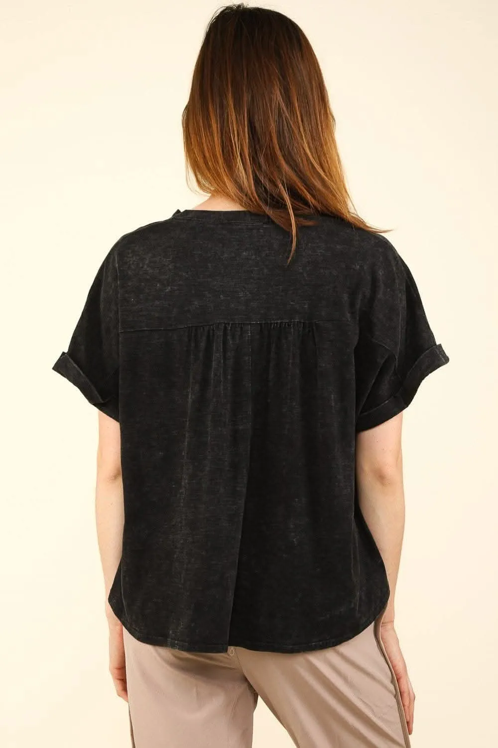 Chic and casual washed knit t-shirt by VERY J