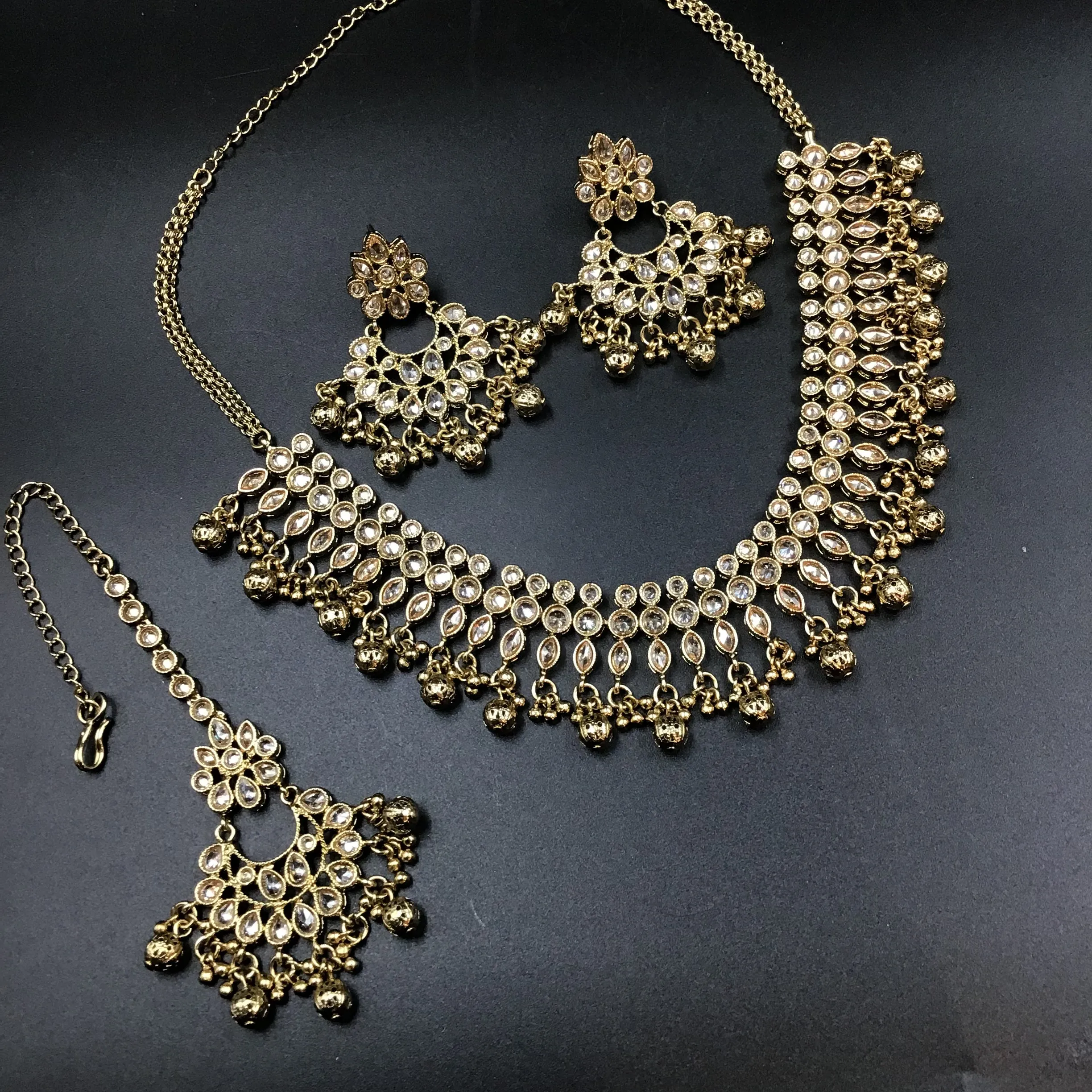 Choker Antique Necklace Set 3692-28