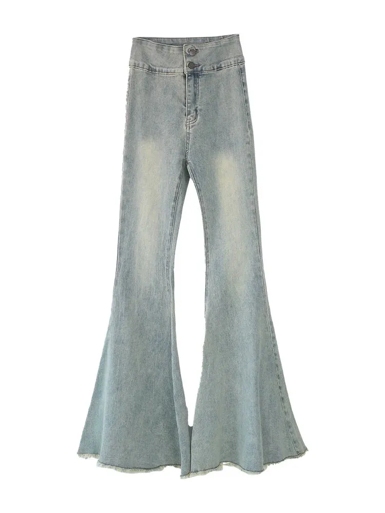 Denim Print Pants Curve Top   Samba