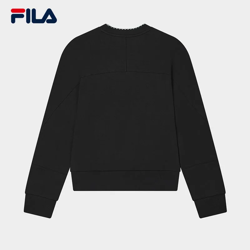 FILA CORE LIFESTYLE WHITE LINE GRENOBLE Women Sweatshirt (Black)