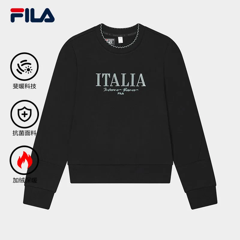 FILA CORE LIFESTYLE WHITE LINE GRENOBLE Women Sweatshirt (Black)