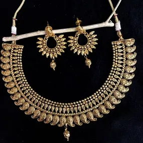 Gold Gold Look Necklace Set 11467-7525