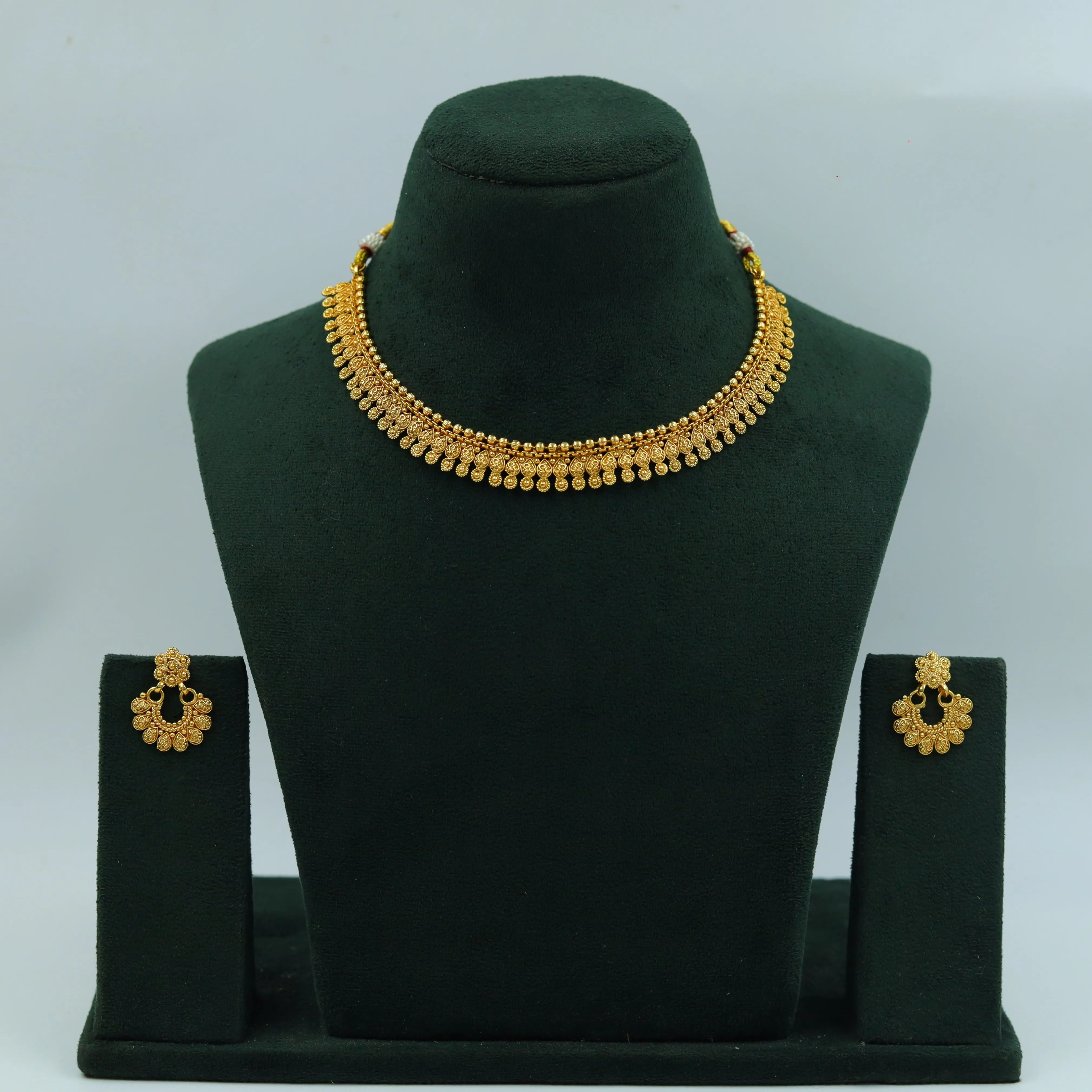 Gold Look Necklace Set 15034-33