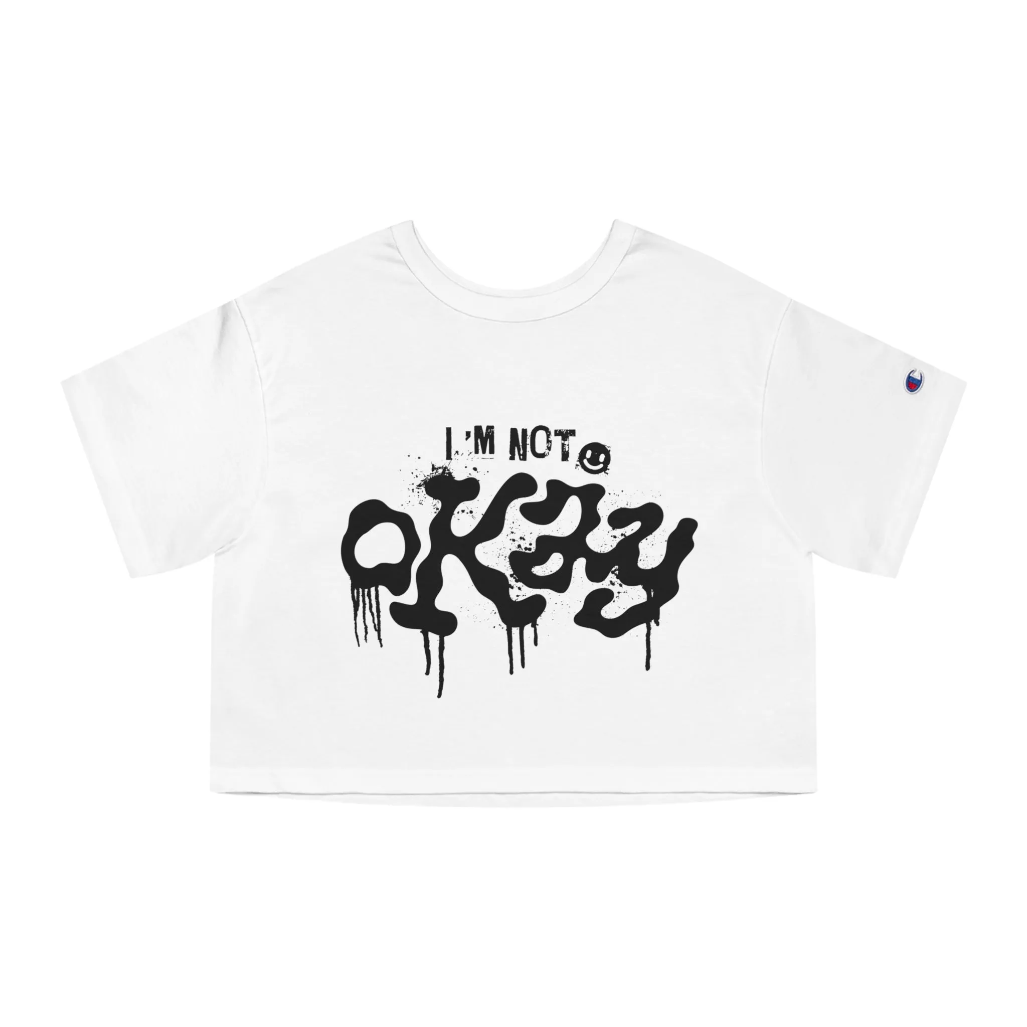I'm Not Okay Heavyweight Crop Top