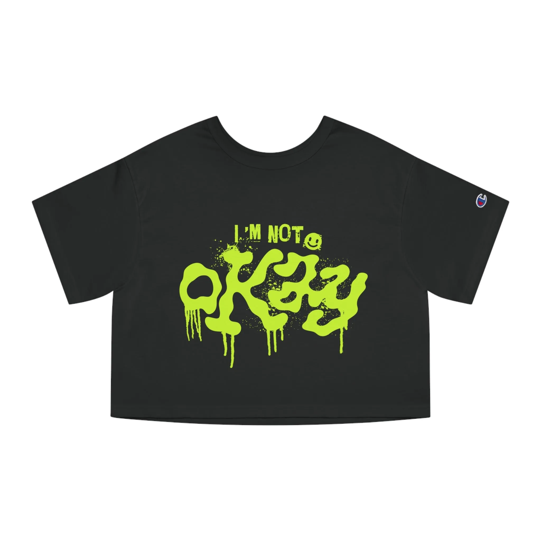 I'm Not Okay Heavyweight Crop Top