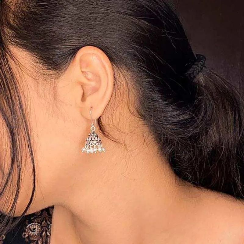 Oxidised Trendy Ethnic Zhumki
