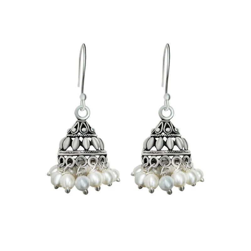 Oxidised Trendy Ethnic Zhumki