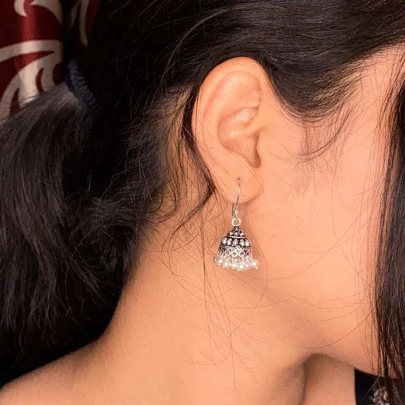 Oxidised Trendy Ethnic Zhumki