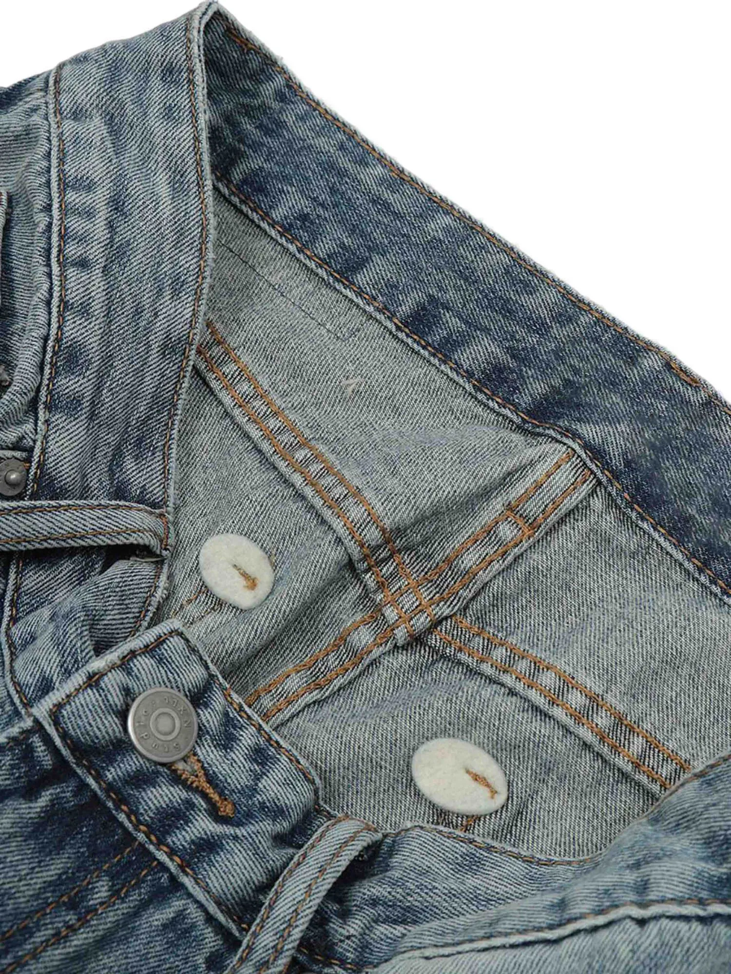 Sneakerhill Washed Graffiti Ripped Jeans