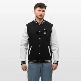 TREND College-Sweatjacke mit Totenkopf