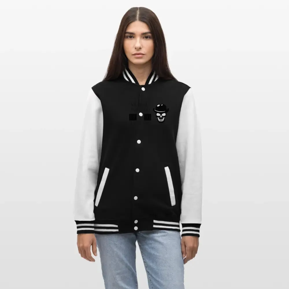 TREND College-Sweatjacke mit Totenkopf