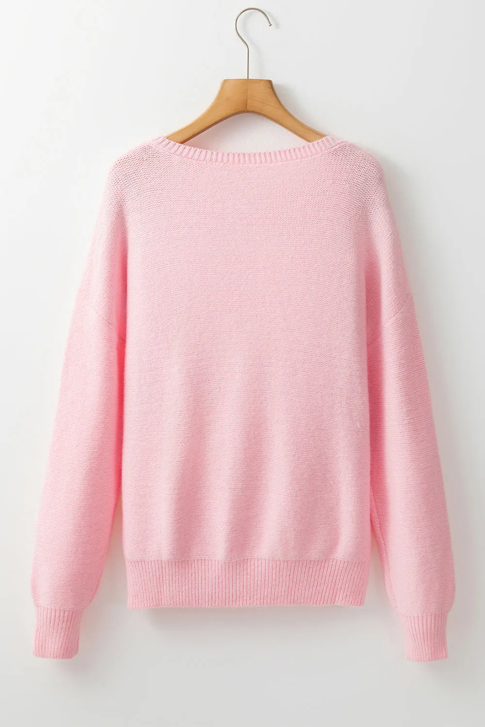 Trendy Floral Embroidered Knit Sweater for Every Day
