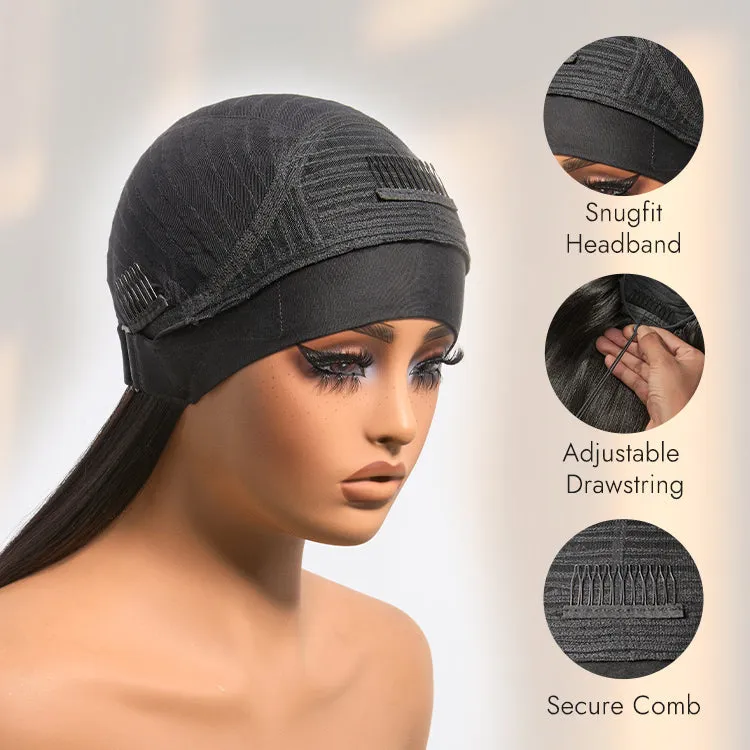 VIP ONLY | Luvme Too Easy Texture Wig Kinky Straight Flexi-Fit Drawstring Glueless Headband Wig (Get Free Trendy Headbands)