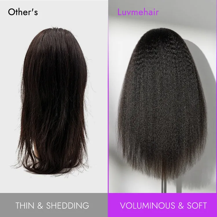VIP ONLY | Luvme Too Easy Texture Wig Kinky Straight Flexi-Fit Drawstring Glueless Headband Wig (Get Free Trendy Headbands)