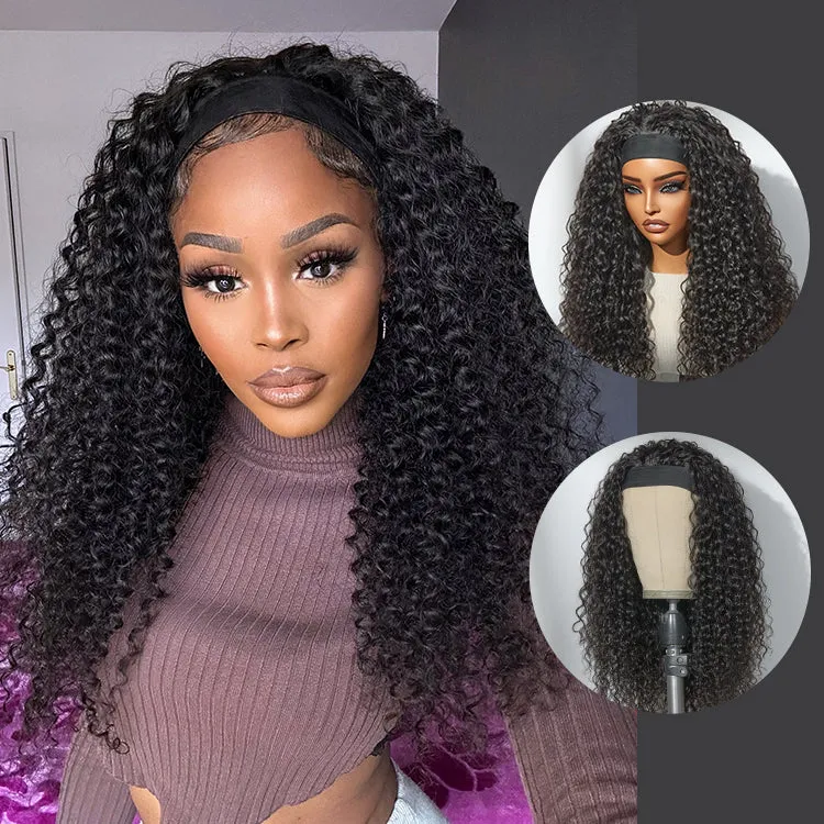 VIP ONLY | Luvme Too Easy Texture Wig Water Wave Glueless Headband Wig Flexi-Fit Drawstring (Get Free Trendy Headbands)